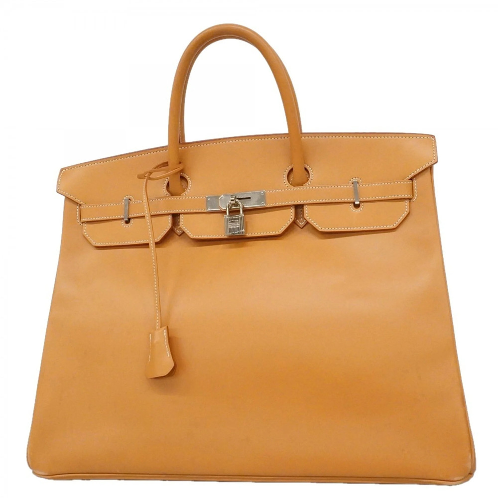 Hermes Birkin 40 Handbag, Veau Chamonix Leather, Natural, □B Stamp, Men's